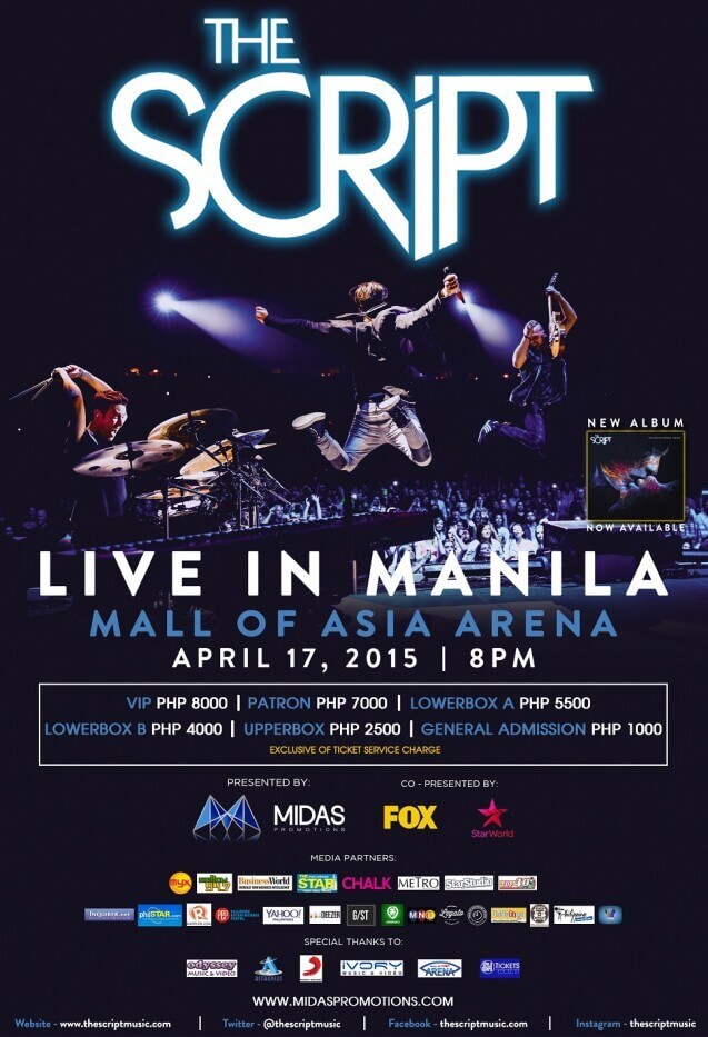 5 Amazing Things to Expect at The Script Live in Manila 2015