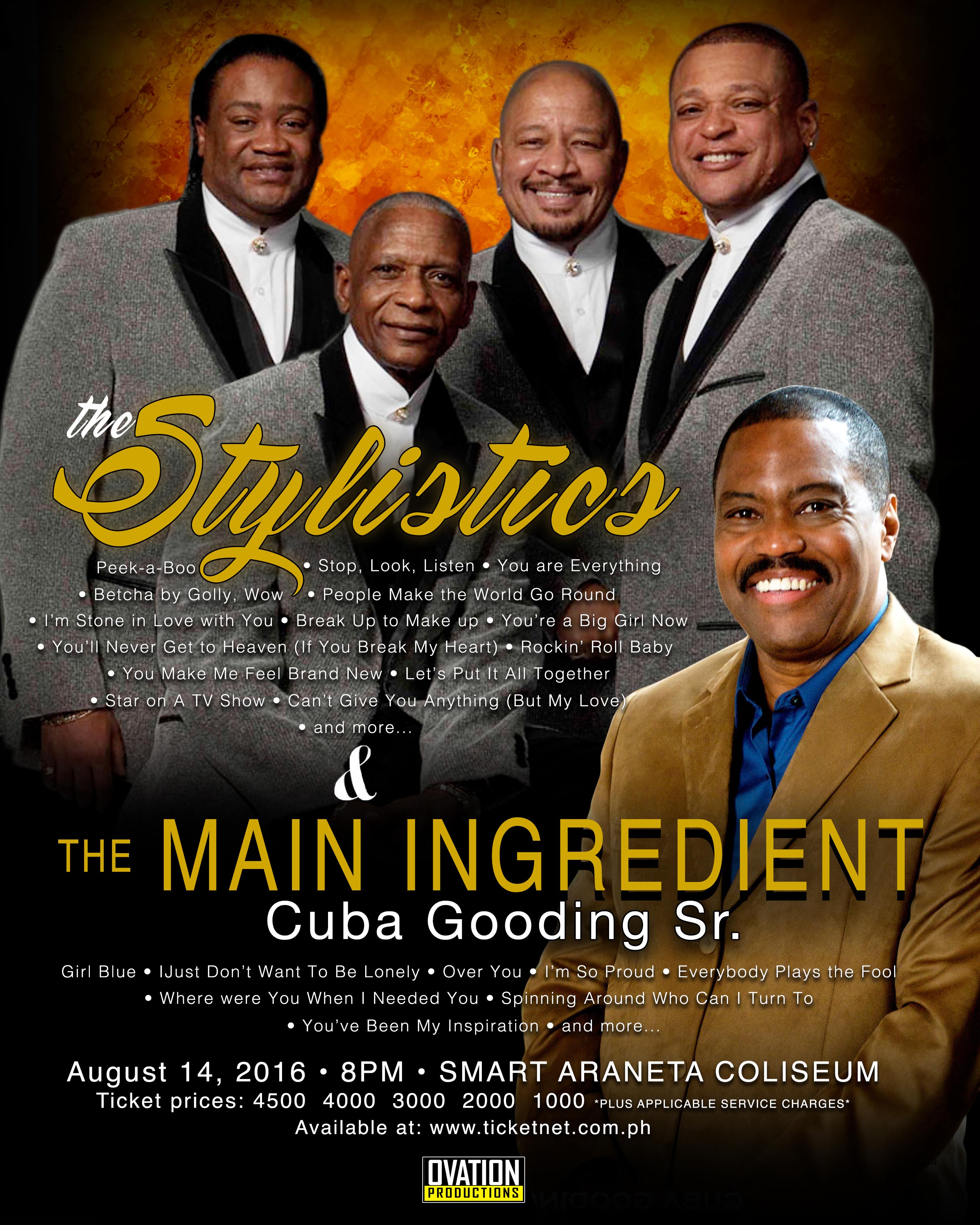 The Stylistics and The Main Ingredient at the Big Dome Concert on August 14