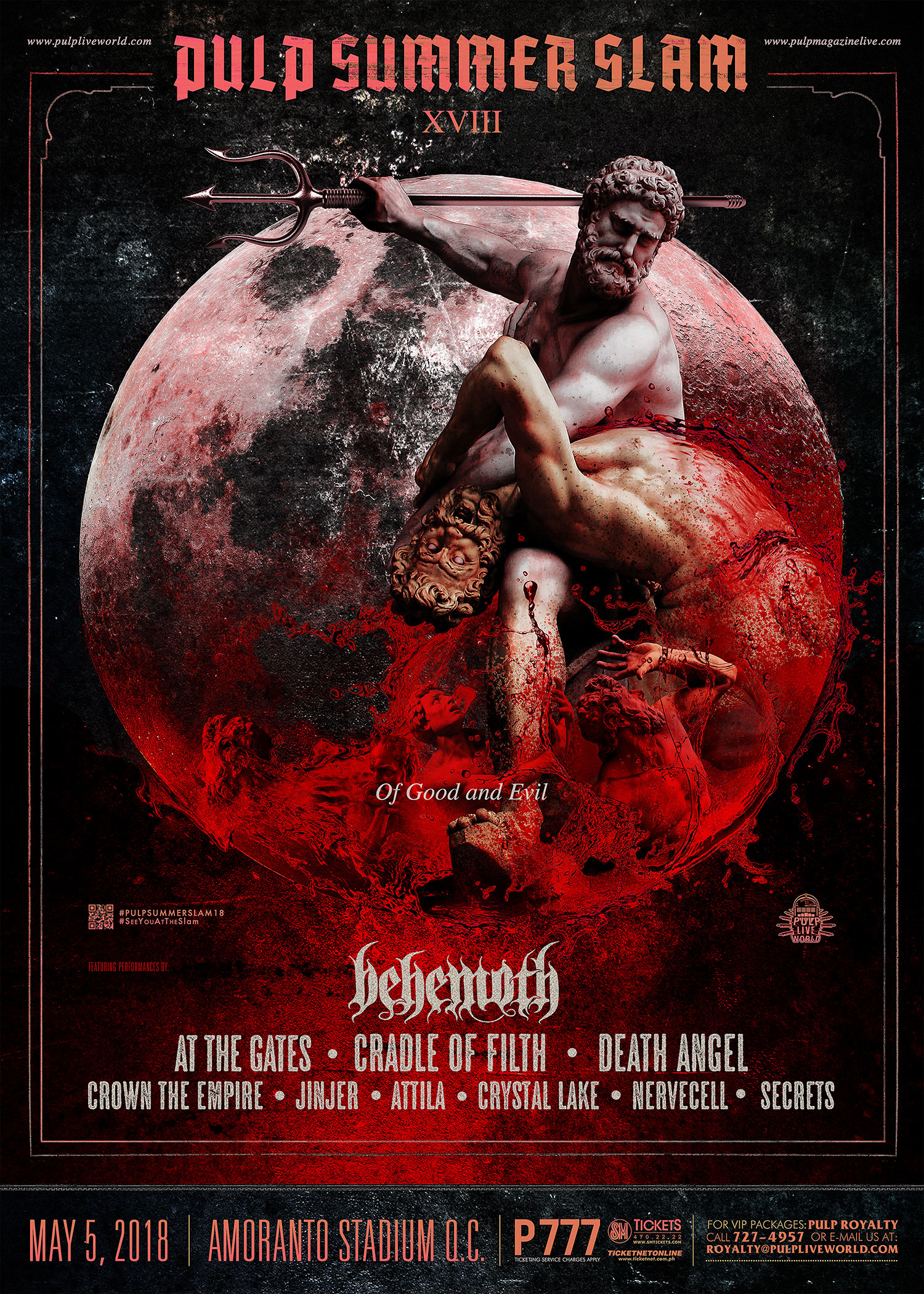 Behemoth, At The Gates and Cradle of Filth Headline Pulp Summer Slam 18