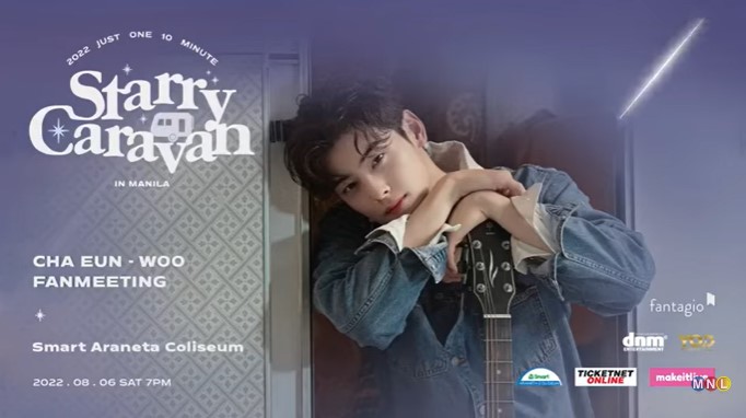 Cha Eun-Woo to Brighten Up Manila with ‘Just One 10 Minute Starry Caravan’ on August 6