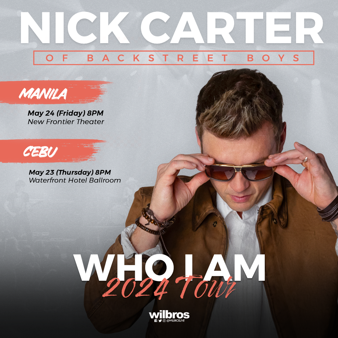 Nick Carter of Backstreet Boys Set to Perform in Manila And Cebu For “Who I Am” World Tour 2024